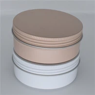 Lattina di alluminio da 80 ml, 80 g, 3 once Lattina di alluminio con viti filettate Coperchio superiore Produttori di lattine di alluminio Stock all'ingrosso